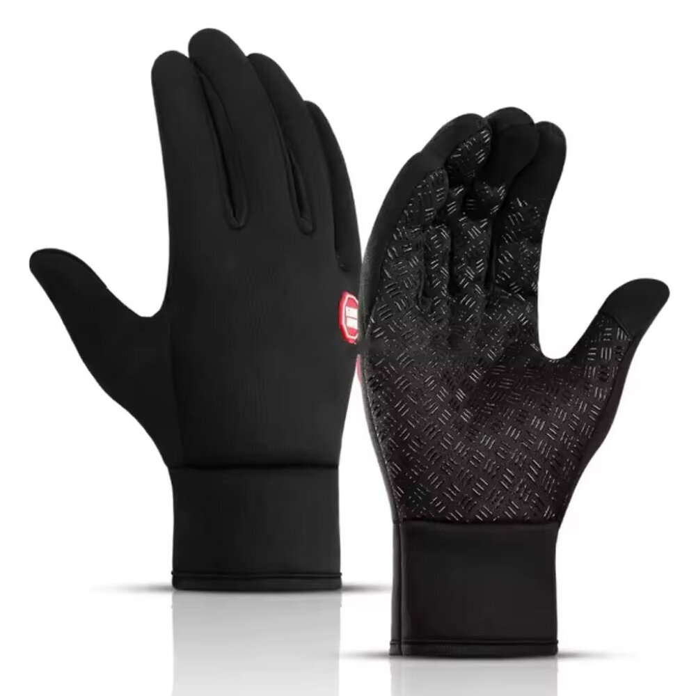 Winter Touchscreen Gloves Black Windproof Warm Anti-Slip Cycling Driving Outdoor